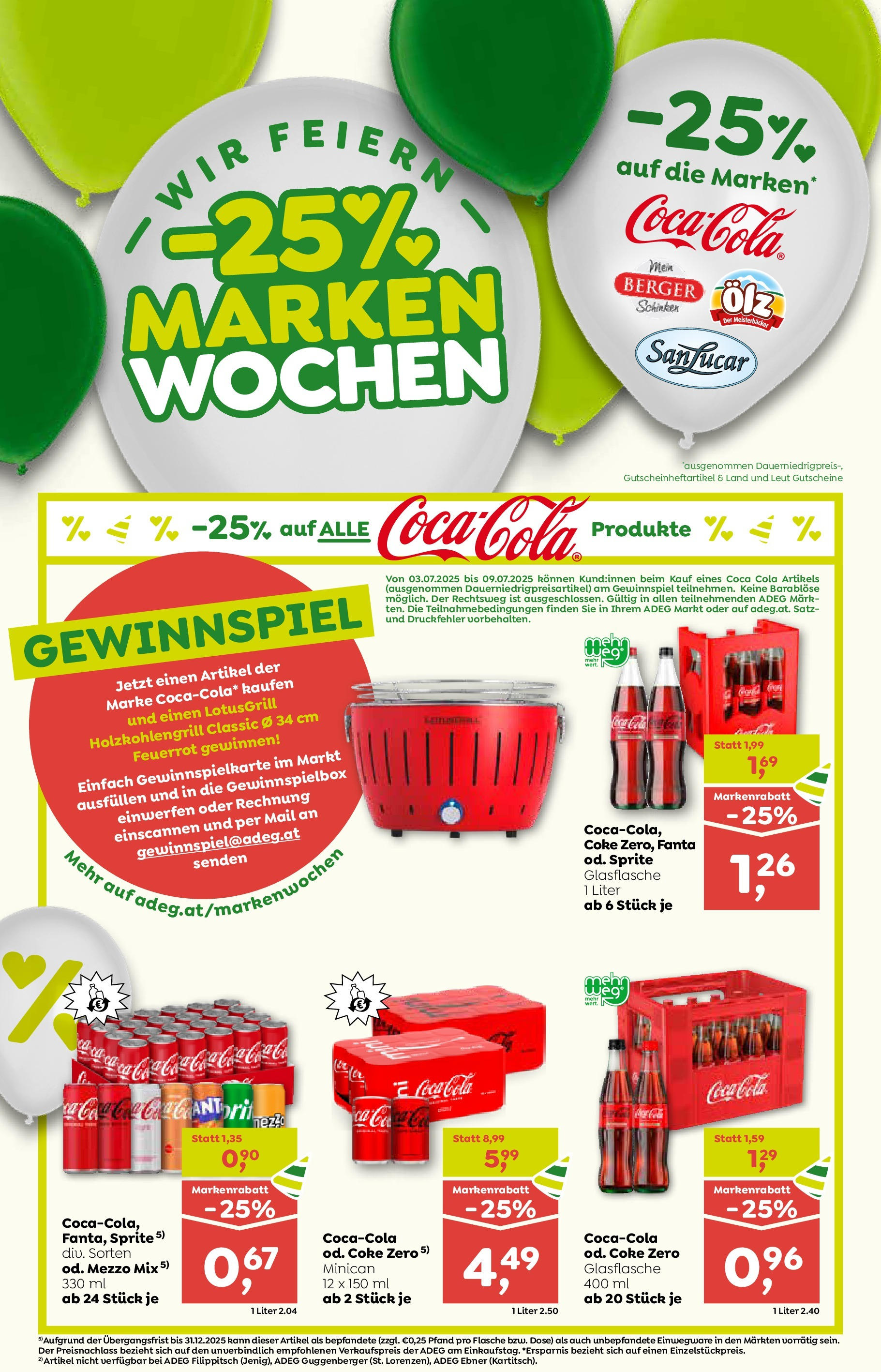 ADEG Hohenberg, Prottes, Ritzing von 03.07.2025 - Aktuelle Angebote | Seite: 2 | Produkte: Schinken