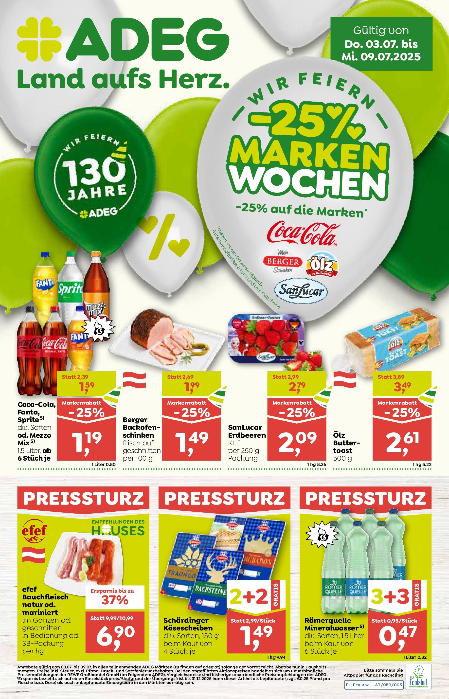  ADEG Hohenberg, Prottes, Ritzing ab (03.07.2025 - 09.07.2025) - Seite 1