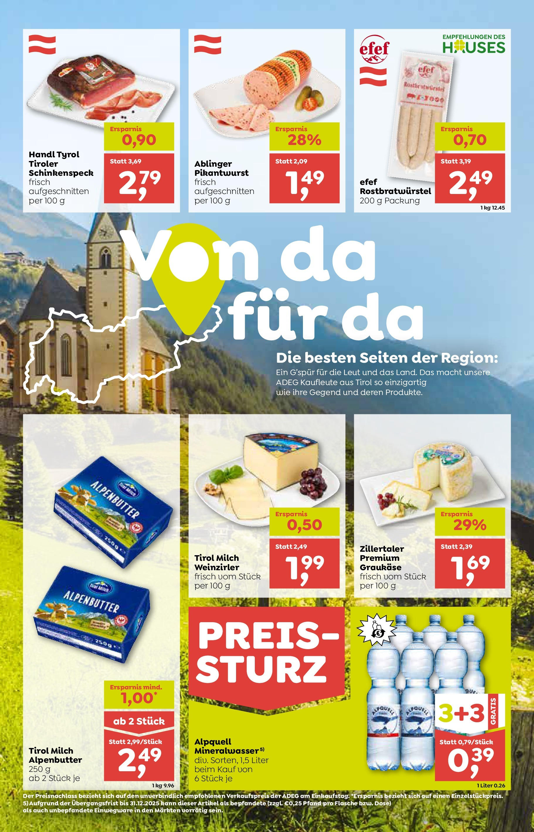 ADEG Bach, Ausservillgraten, Hopfgarten/Defereggen von 03.07.2025 - Aktuelle Angebote | Seite: 6 | Produkte: Milch
