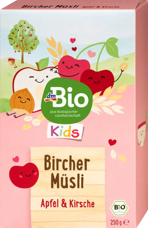 dmBio Kindermüsli Bircher mit Kirschen