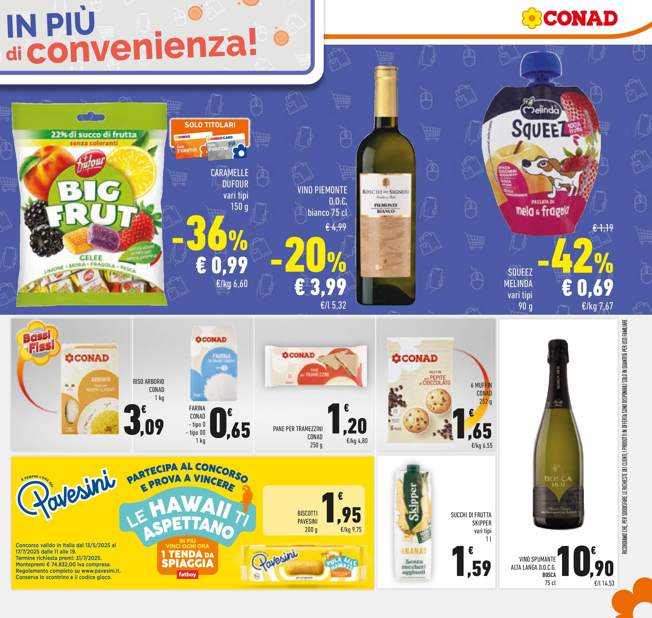 Volantino Conad dal 30/06/2025 > Anteprima - Luglio | Pagina: 27 | Prodotti: Succo, Riso, Caramelle, Ananas