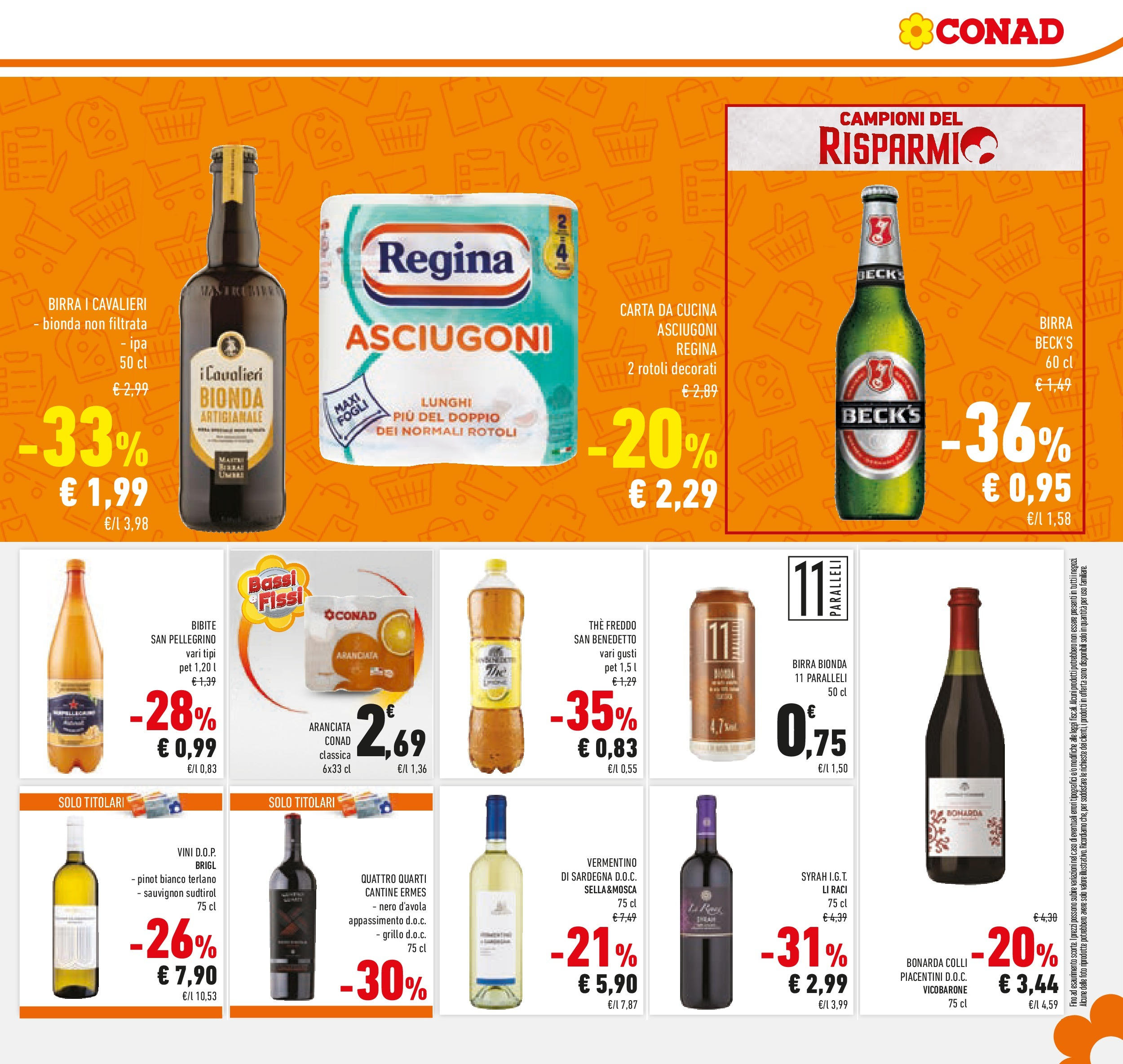 Volantino Conad dal 30/06/2025 > Anteprima - Luglio | Pagina: 21 | Prodotti: Birra, The, Bibite
