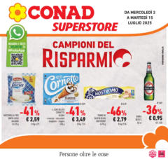 Anteprima del volantino Conad - Campioni del risparmio valido a partire dal 01.07.2025