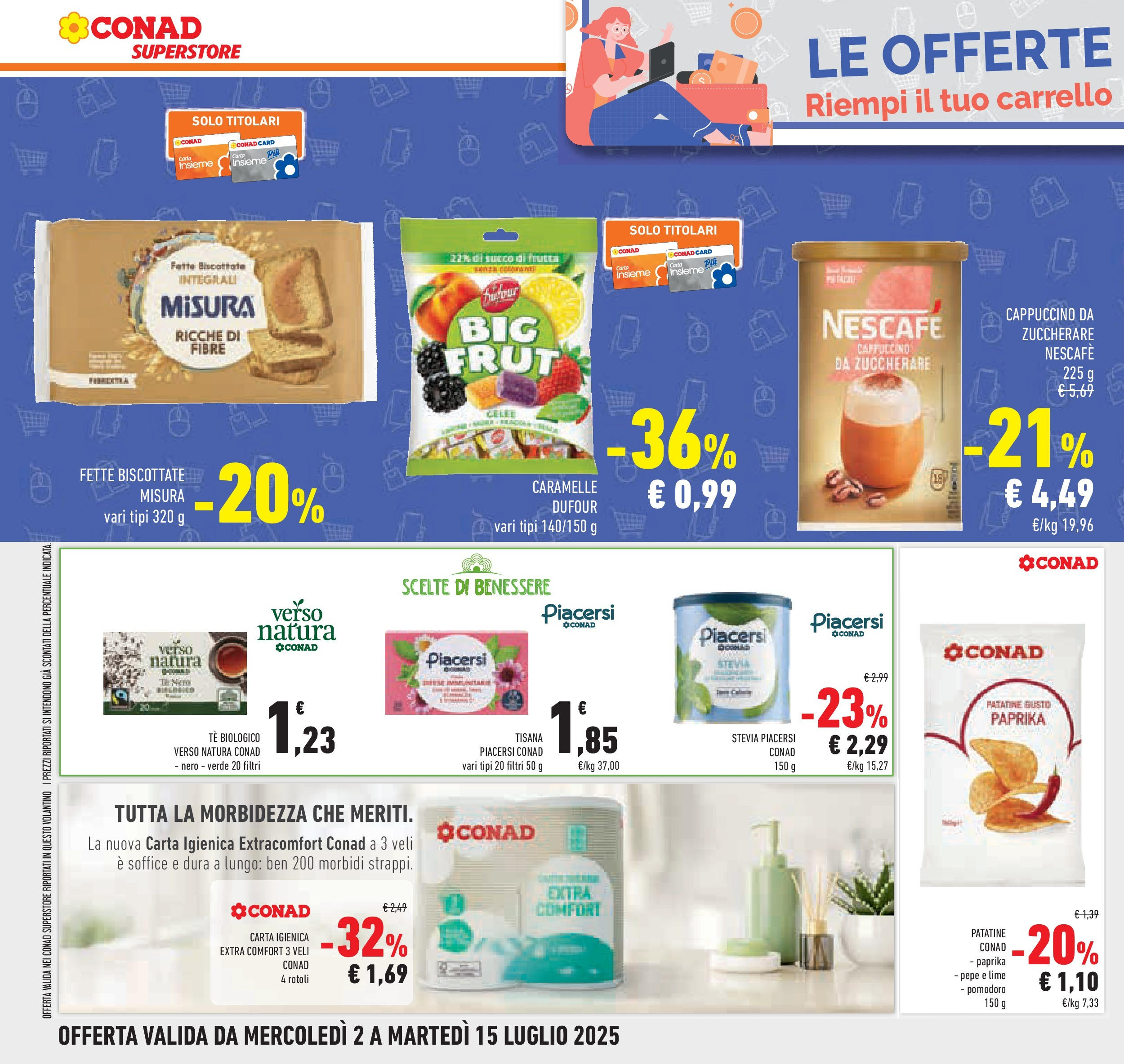 Volantino Conad dal 01/07/2025 > Anteprima - Luglio | Pagina: 38 | Prodotti: Succo, Caramelle, Pomodoro, Lime