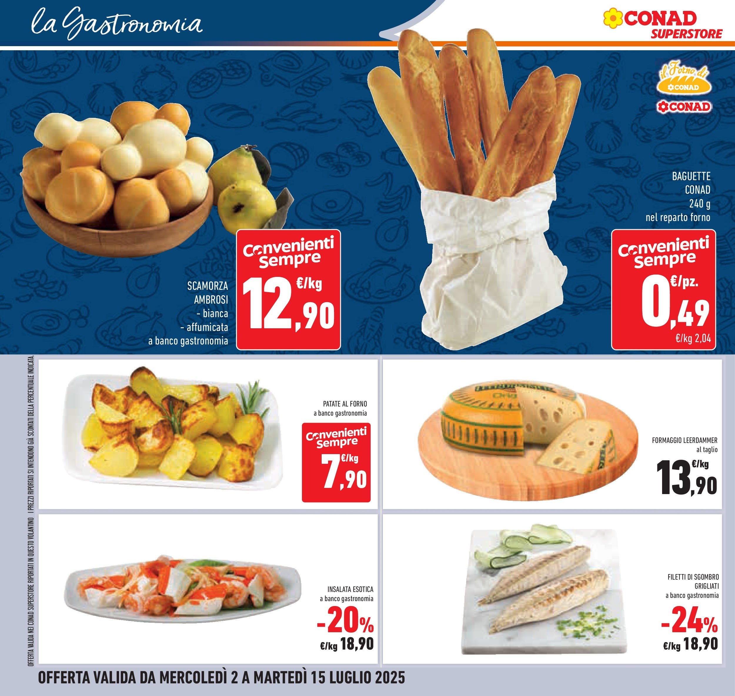 Volantino Conad dal 01/07/2025 > Anteprima - Luglio | Pagina: 14 | Prodotti: Insalata, Patate, Formaggio, Sgombro