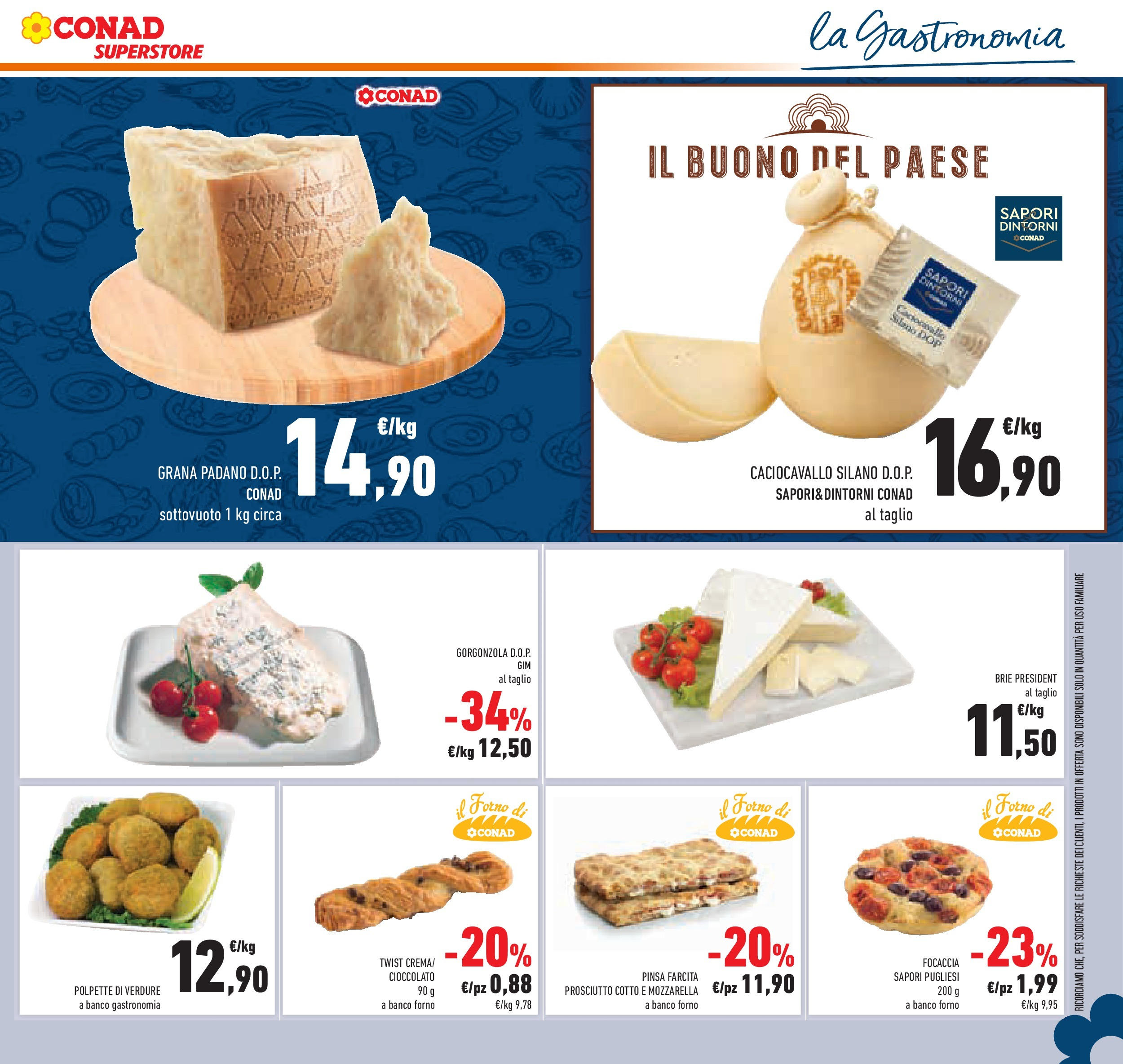 Volantino Conad dal 01/07/2025 > Anteprima - Luglio | Pagina: 15 | Prodotti: Cioccolato, Mozzarella, Grana Padano, Gorgonzola