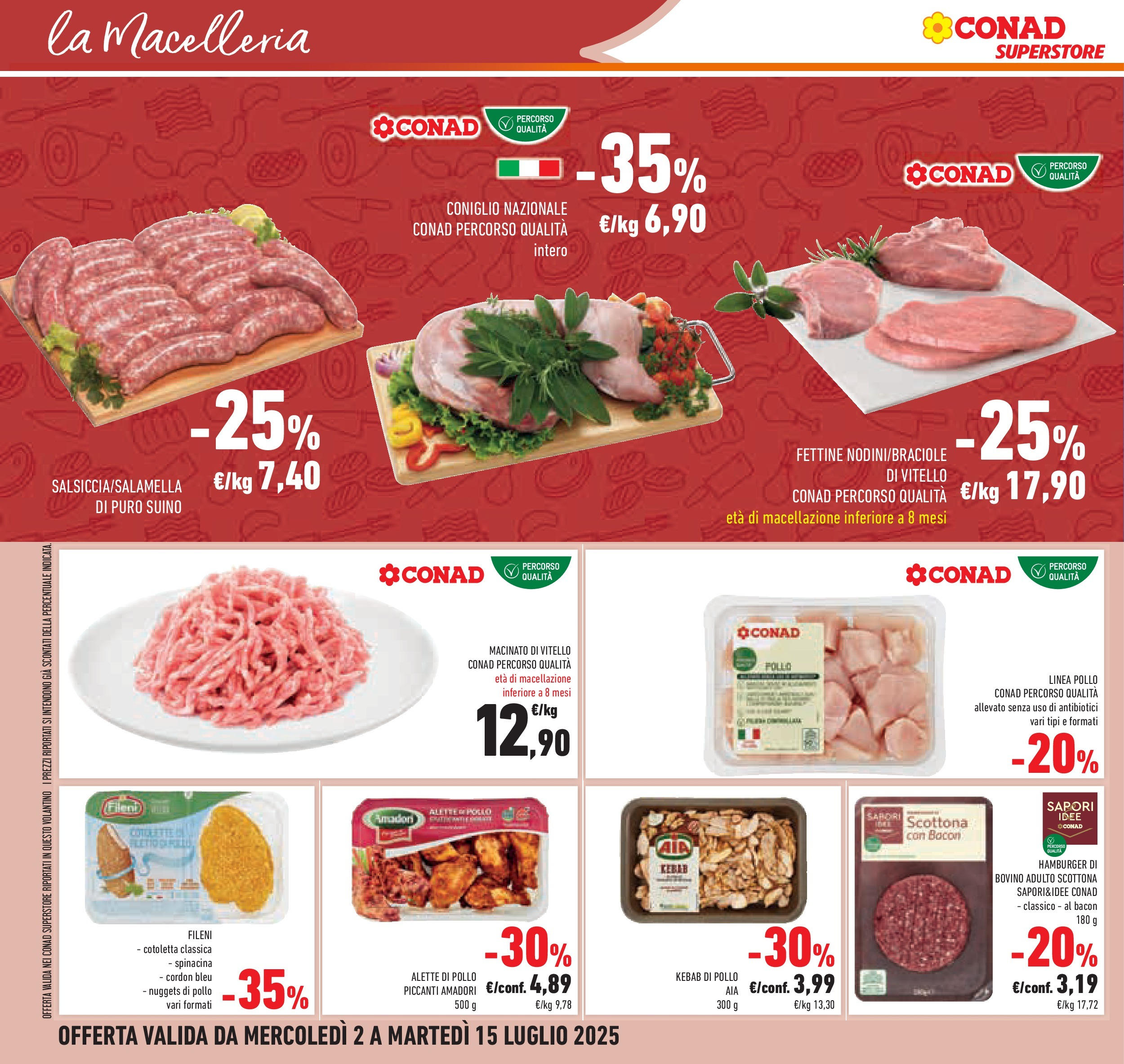 Volantino Conad dal 01/07/2025 > Anteprima - Luglio | Pagina: 28 | Prodotti: Nuggets, The, Vitello, Macinato