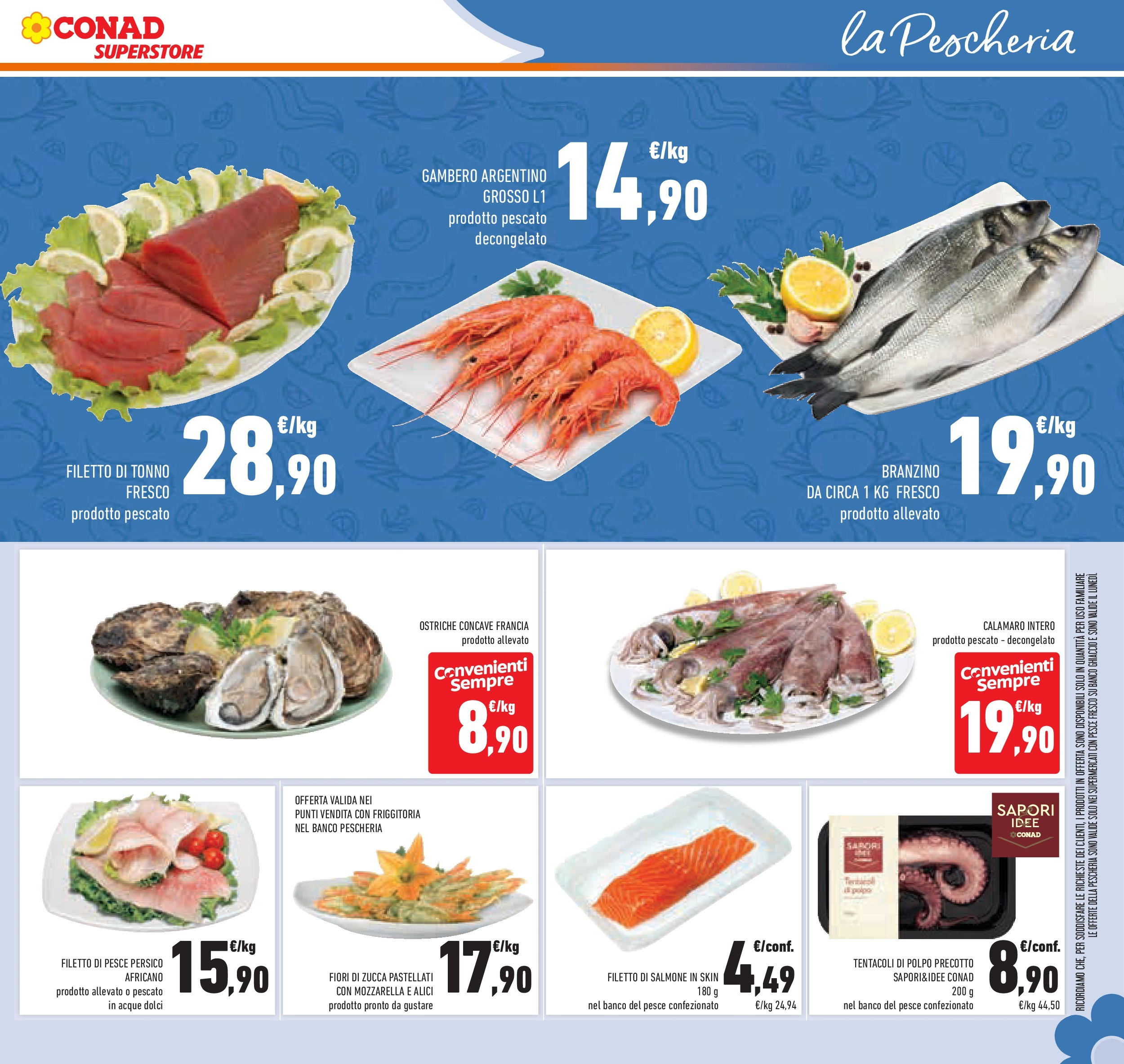 Volantino Conad dal 01/07/2025 > Anteprima - Luglio | Pagina: 29 | Prodotti: Salmone, Pesce, Polpo, Tonno