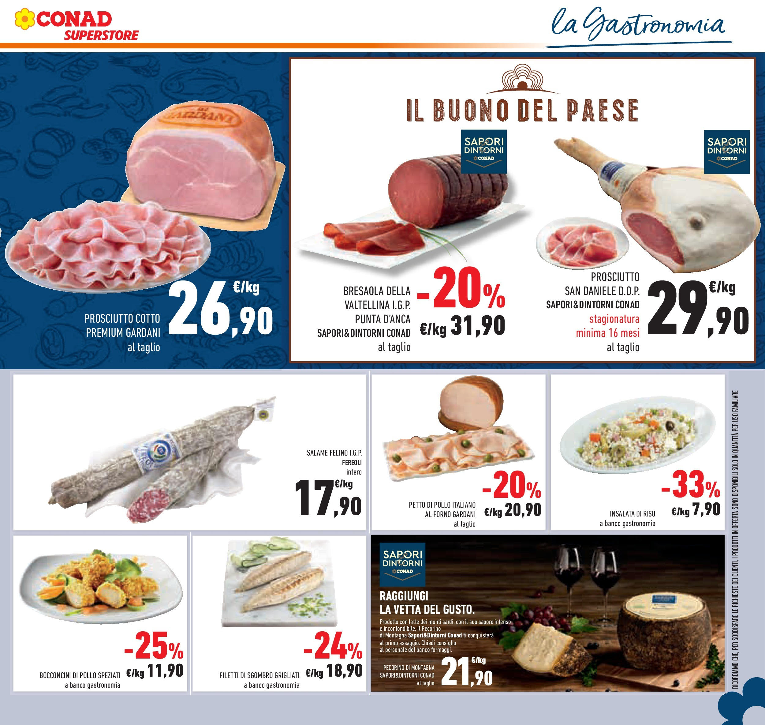 Volantino Conad dal 01/07/2025 > Anteprima - Luglio | Pagina: 31 | Prodotti: Prosciutto Cotto, Pollo, Bresaola, Sgombro
