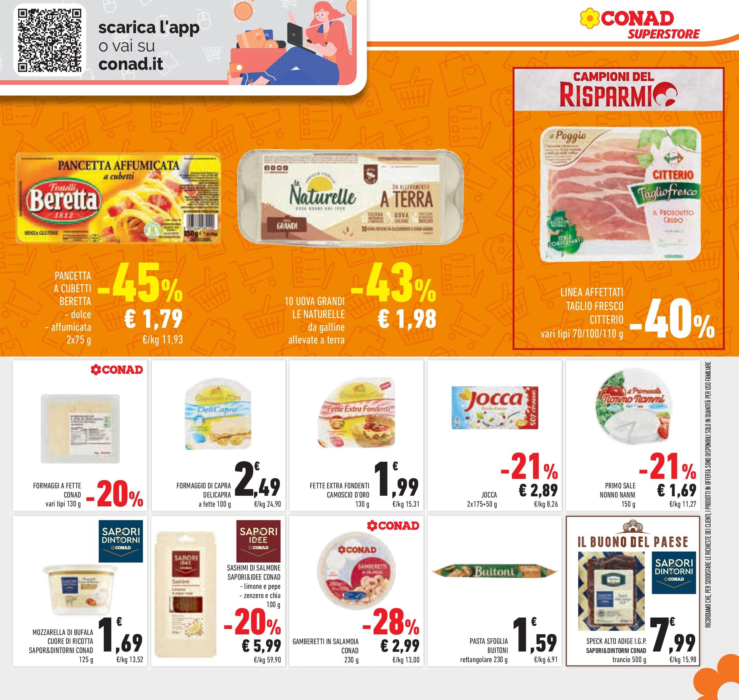 Volantino Conad dal 01/07/2025 > Anteprima - Luglio | Pagina: 19 | Prodotti: Mozzarella, Formaggio, Ricotta, Terra