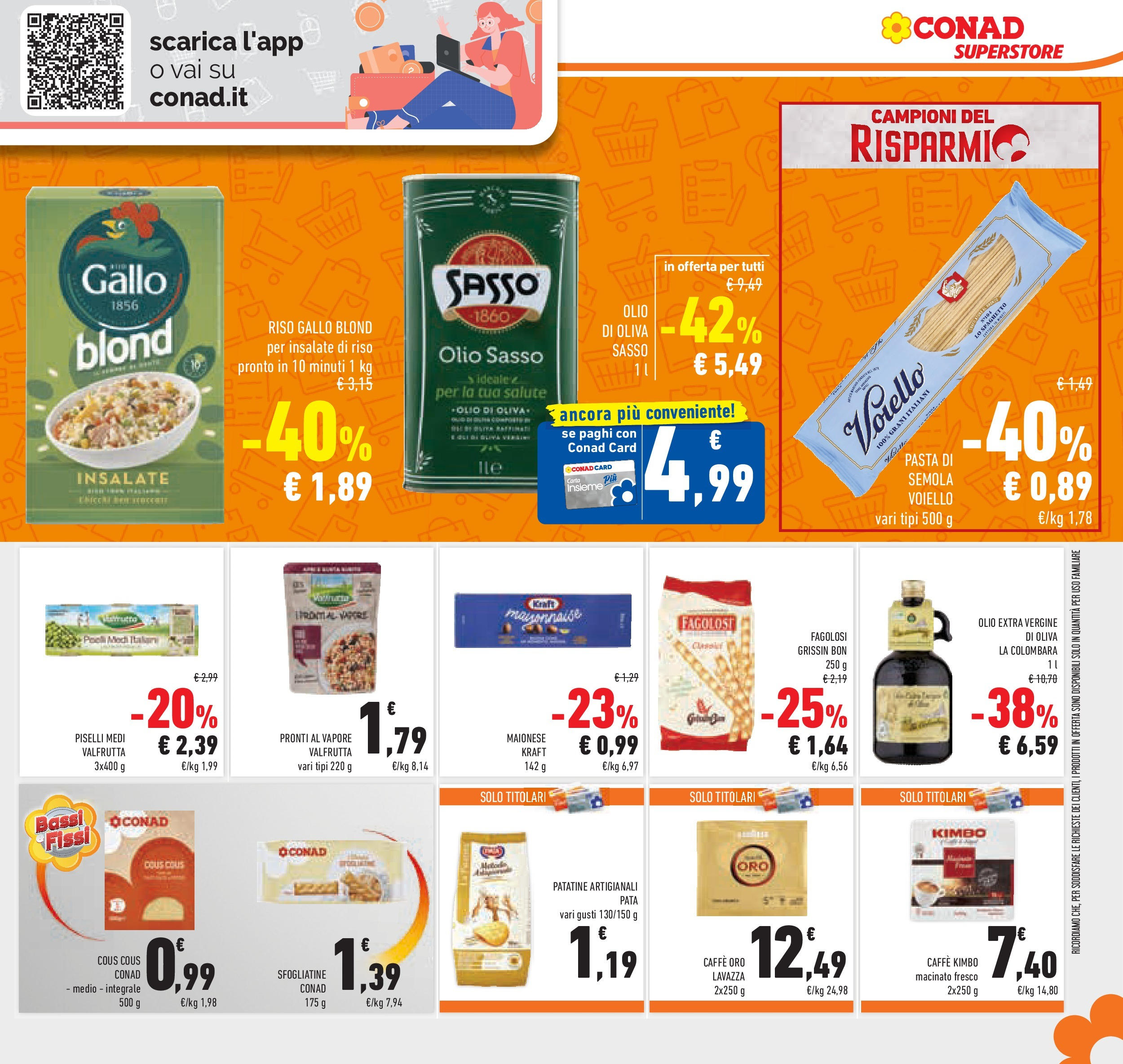 Volantino Conad dal 01/07/2025 > Anteprima - Luglio | Pagina: 23 | Prodotti: Caffè, Olio, Olio extra vergine, Olio di Oliva