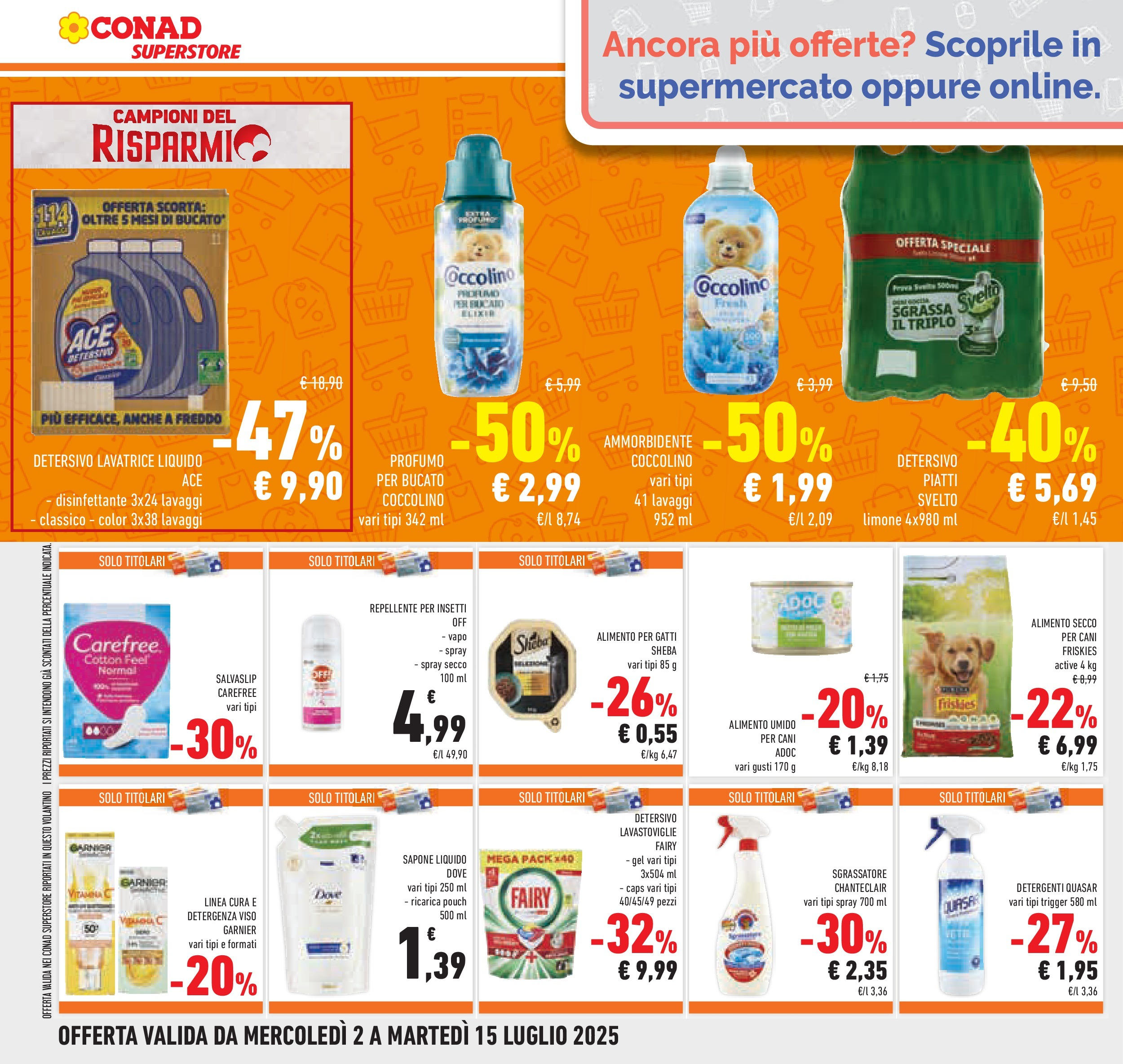 Volantino Conad dal 01/07/2025 > Anteprima - Luglio | Pagina: 30 | Prodotti: Sapone, Limone, Lavastoviglie, Profumo