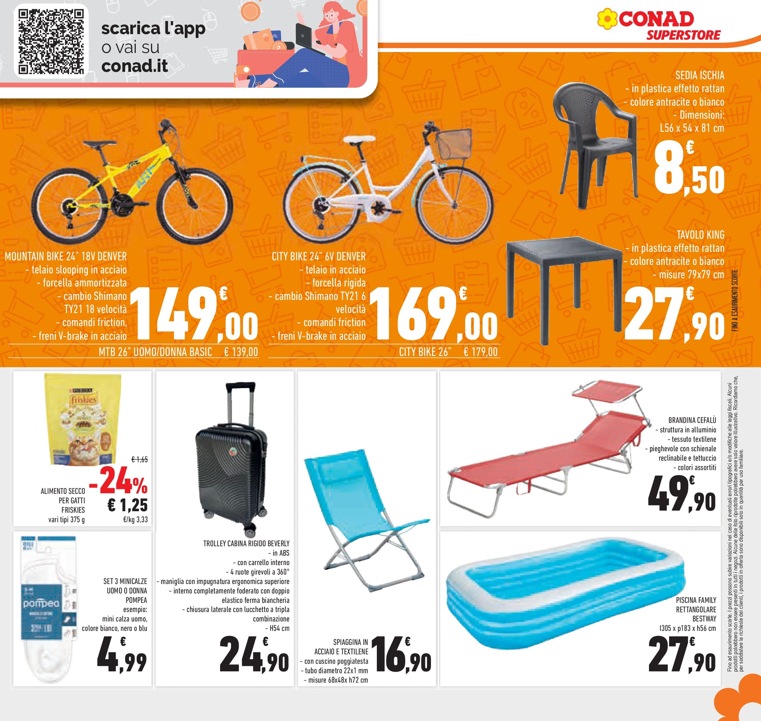 Volantino Conad dal 01/07/2025 > Anteprima - Luglio | Pagina: 31 | Prodotti: Tubo, Piscina, Alluminio, Trolley