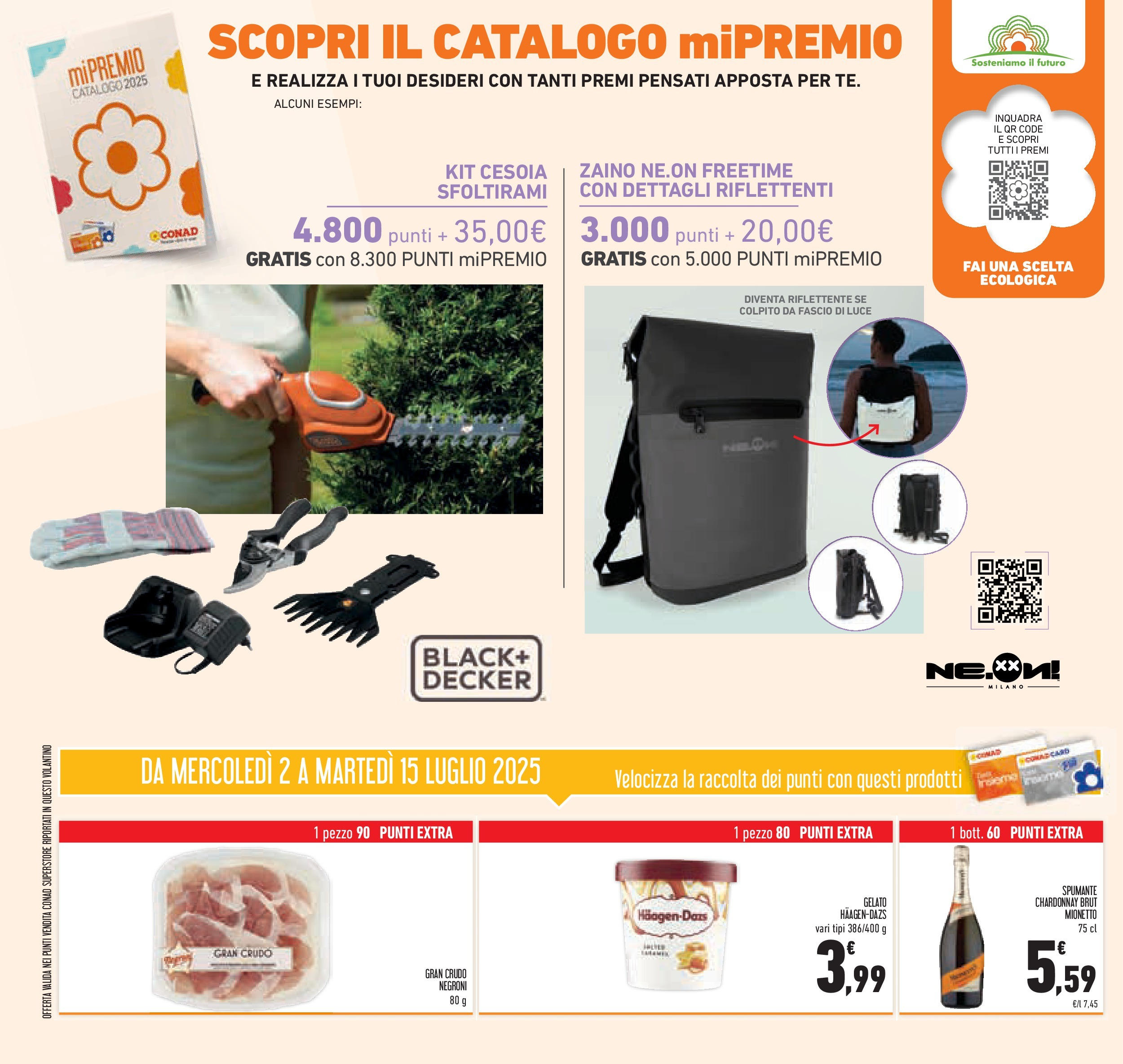 Volantino Conad dal 01/07/2025 > Anteprima - Luglio | Pagina: 46 | Prodotti: Gelato, Zaino, Spumante