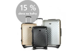 15% sleva na kufry