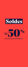 SOLDES jusqu'à -50 %