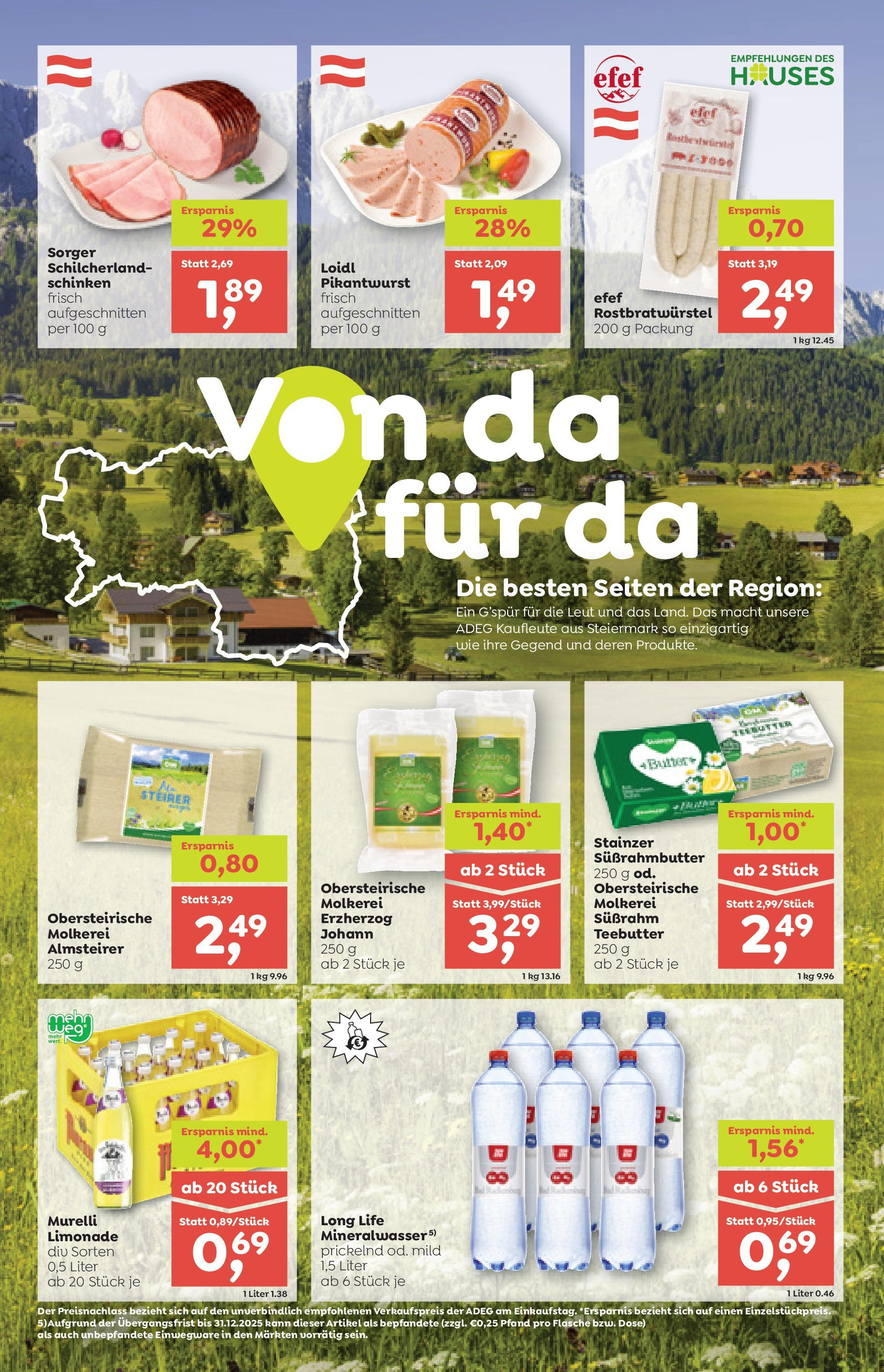ADEG Möderbrugg, Leoben, Passail von 03.07.2025 - Aktuelle Angebote | Seite: 4 | Produkte: Schinken