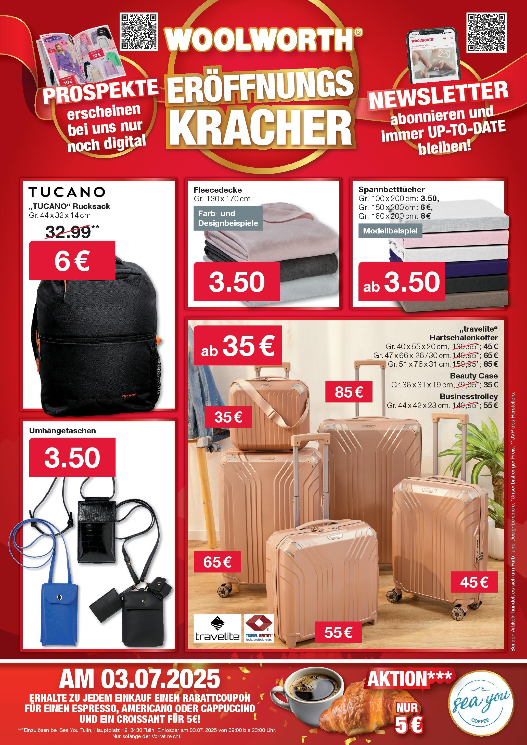 Woolworth Servus Tulln! von 30.06.2025 - Aktuelle Angebote | Seite: 5 | Produkte: Rucksack