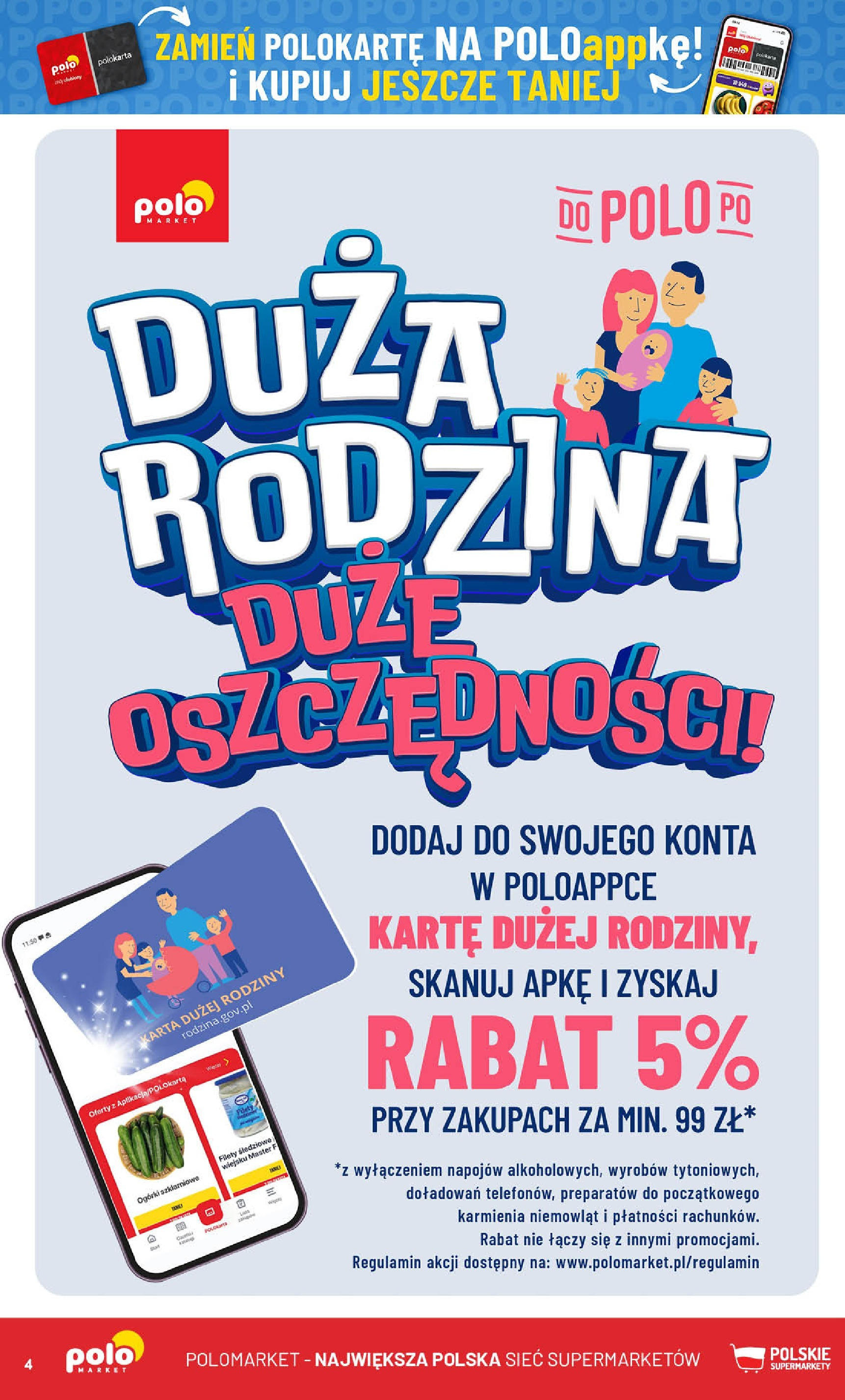 POLOmarket gazetka od jutra (02.07.2025) | Nowa PDF | Strona: 4 | Produkty: Karta, Ogórki POLOmarket gazetka od jutra (02.07.2025) - Nowa PDF | Strona: 4 | Produkty: Karta, Ogórki