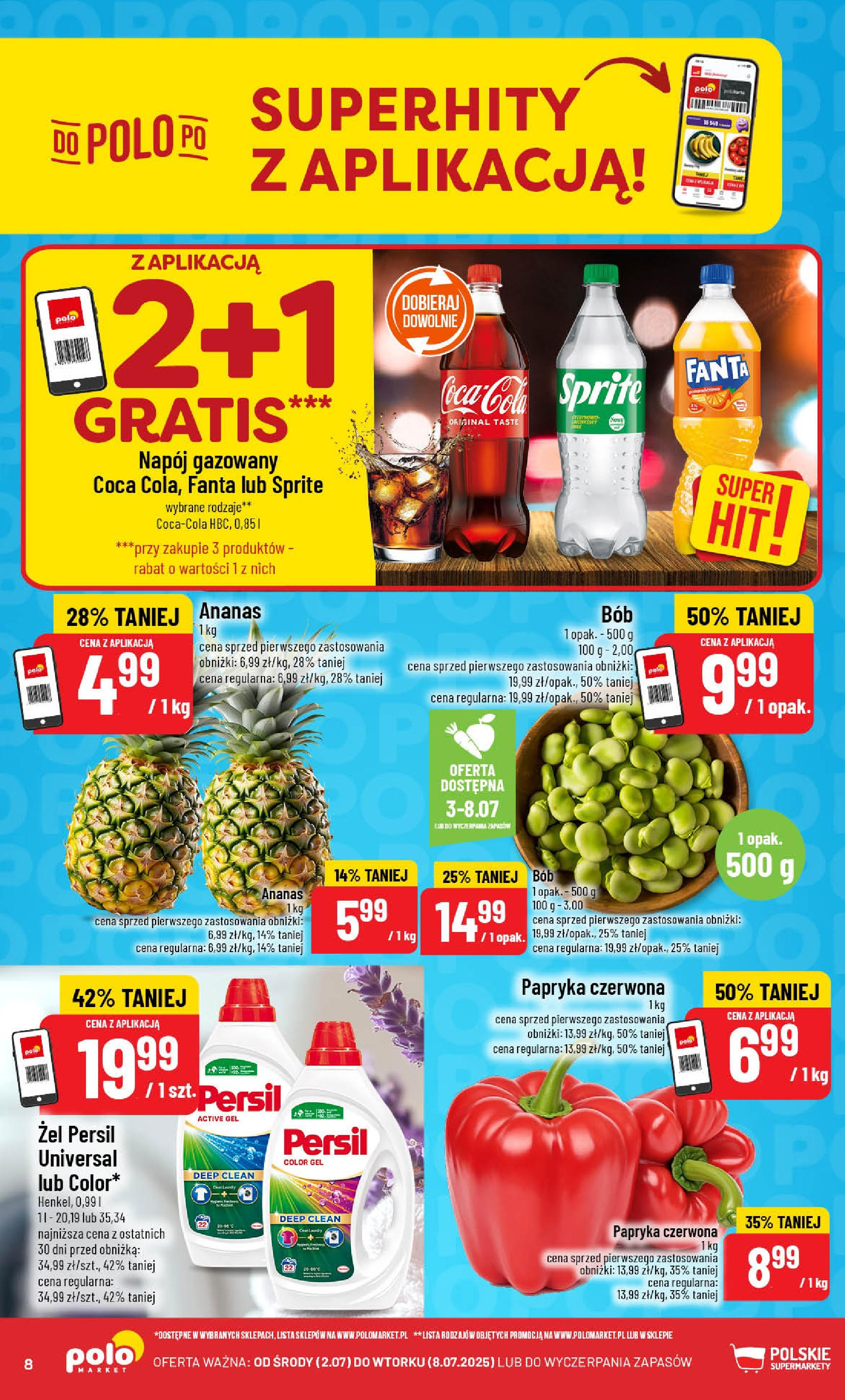 POLOmarket gazetka od jutra (02.07.2025) | Nowa PDF | Strona: 8 | Produkty: Sprite, Papryka, Ananas, Detergent POLOmarket gazetka od jutra (02.07.2025) - Nowa PDF | Strona: 8 | Produkty: Sprite, Papryka, Ananas, Detergent