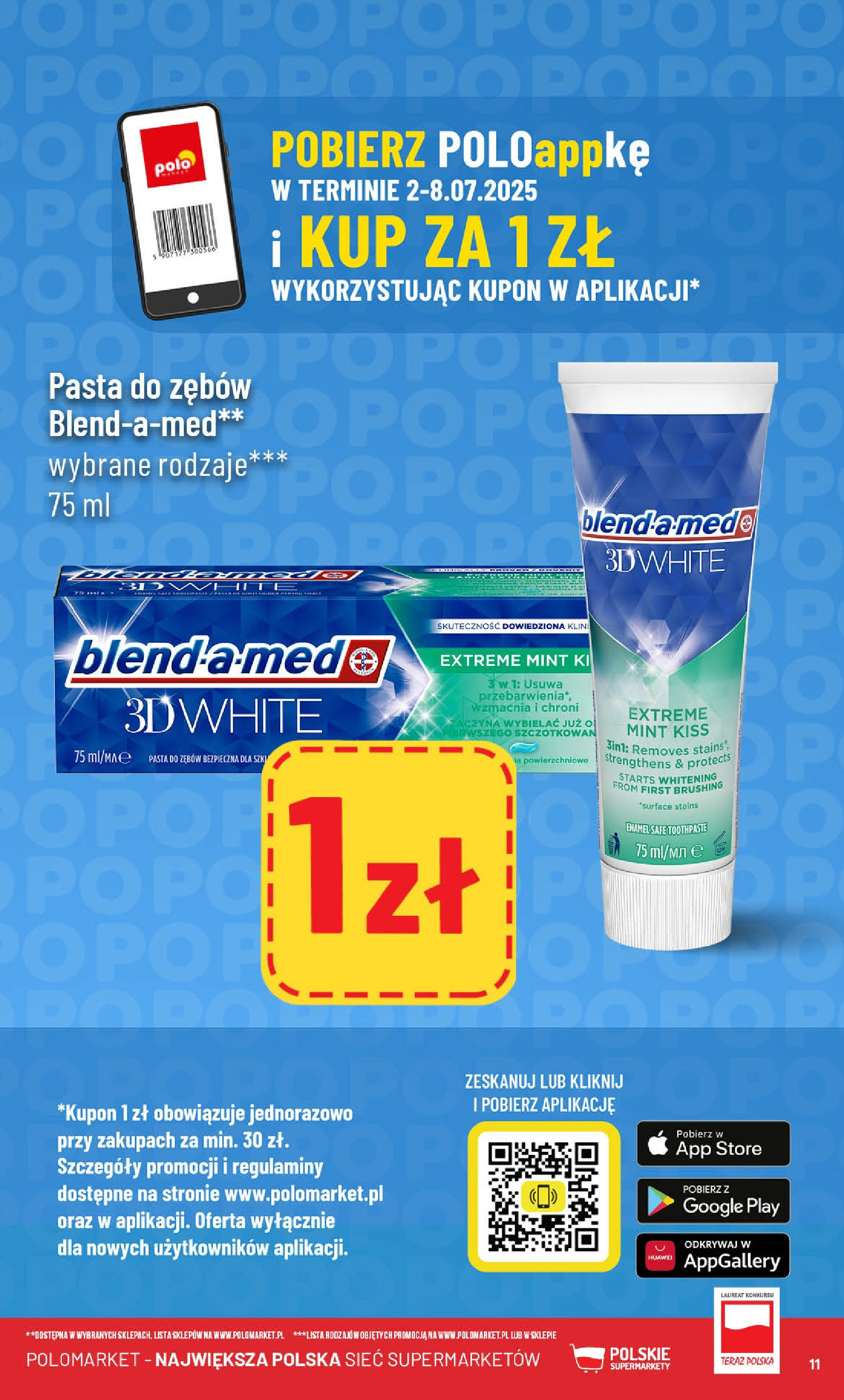 POLOmarket gazetka od jutra (02.07.2025) | Nowa PDF | Strona: 11 | Produkty: Pasta do zębów POLOmarket gazetka od jutra (02.07.2025) - Nowa PDF | Strona: 11 | Produkty: Pasta do zębów