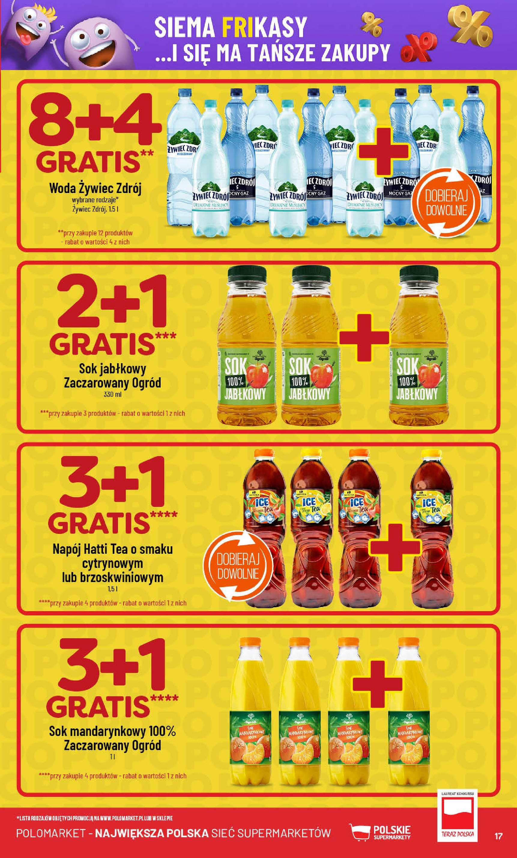 POLOmarket gazetka od jutra (02.07.2025) | Nowa PDF | Strona: 17 | Produkty: Woda żywiec, Sok jabłkowy, Sok, Woda POLOmarket gazetka od jutra (02.07.2025) - Nowa PDF | Strona: 17 | Produkty: Woda żywiec, Sok jabłkowy, Sok, Woda