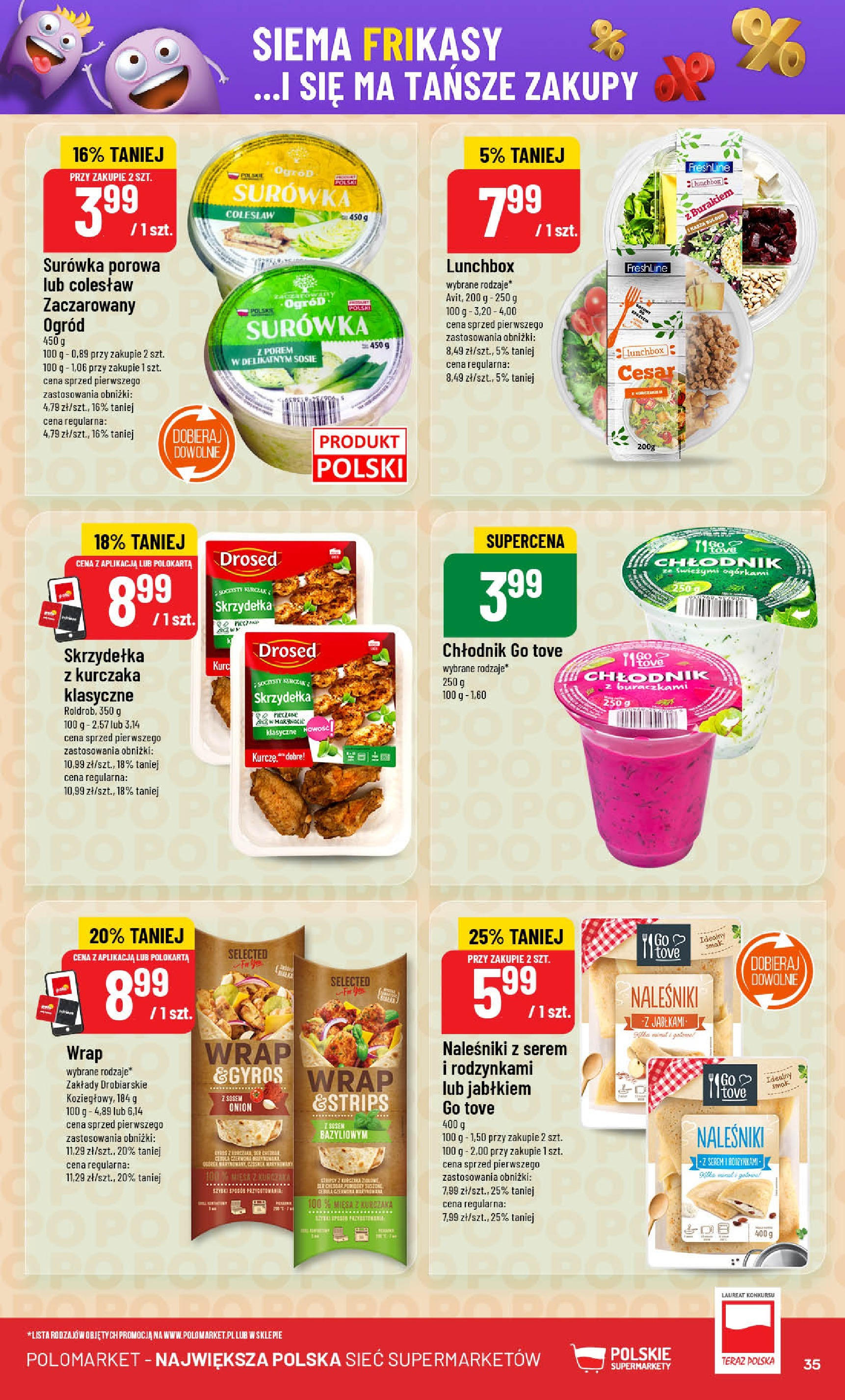 POLOmarket gazetka od jutra (02.07.2025) | Nowa PDF | Strona: 35 | Produkty: Kasza, Kurczak, Bulgur, Naleśniki POLOmarket gazetka od jutra (02.07.2025) - Nowa PDF | Strona: 35 | Produkty: Kasza, Kurczak, Bulgur, Naleśniki