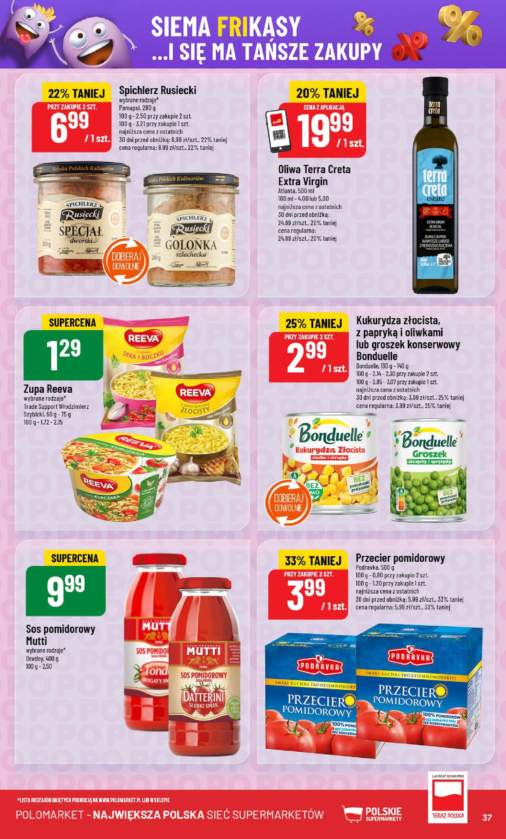 POLOmarket gazetka od jutra (02.07.2025) | Nowa PDF | Strona: 37 | Produkty: Groszek, Kukurydza, Papryka, Groszek konserwowy POLOmarket gazetka od jutra (02.07.2025) - Nowa PDF | Strona: 37 | Produkty: Groszek, Kukurydza, Papryka, Groszek konserwowy