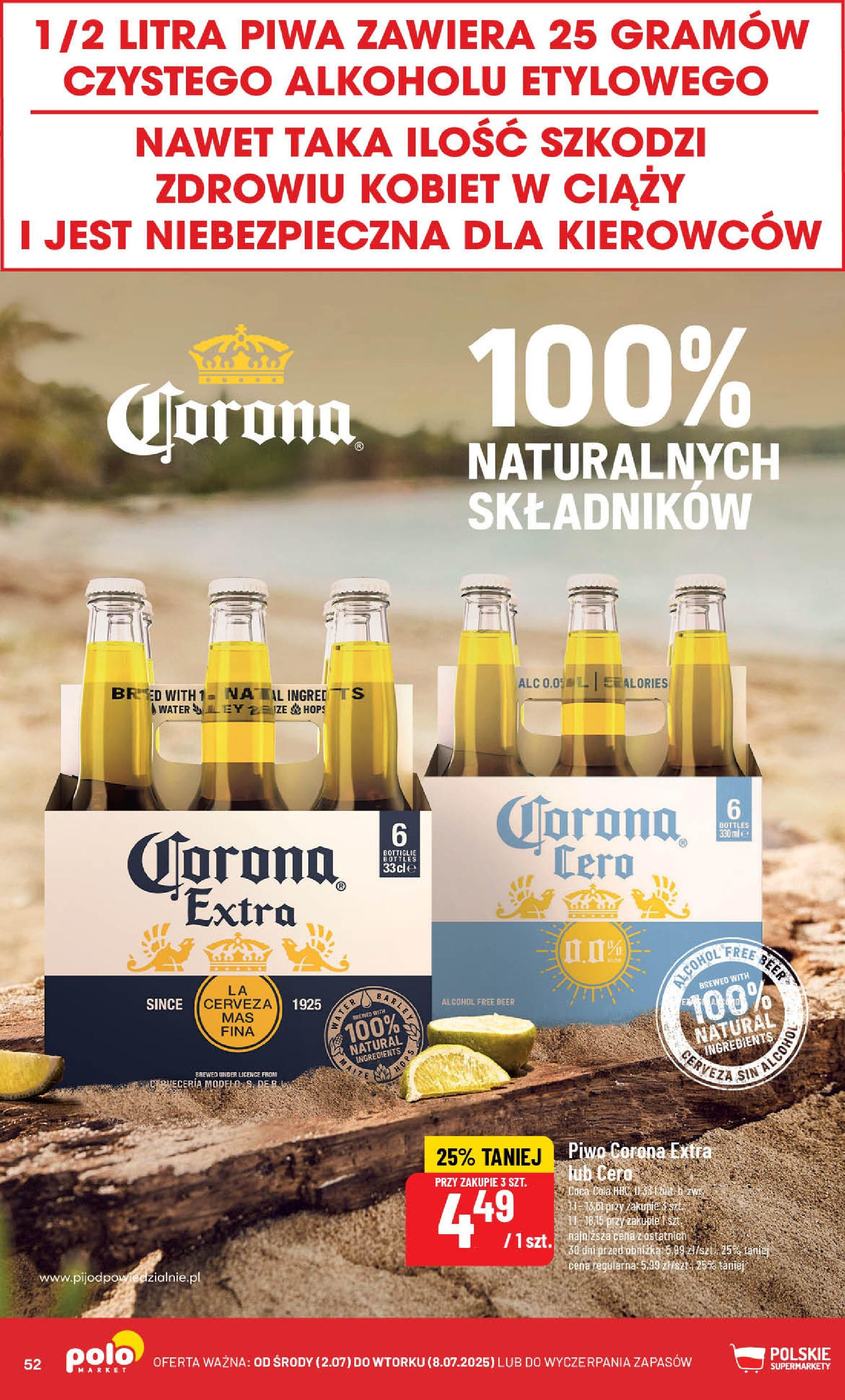 POLOmarket gazetka od jutra (02.07.2025) | Nowa PDF | Strona: 52 | Produkty: Coca cola, Piwo POLOmarket gazetka od jutra (02.07.2025) - Nowa PDF | Strona: 52 | Produkty: Coca cola, Piwo