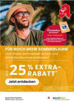 Entdecke - Reisewochen in Ihrer Apotheke - mit wöchentlichen Gewinnspielen! gültig ab dem 27.06.2025