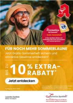 Entdecke - Reisewochen in Ihrer Apotheke - mit wöchentlichen Gewinnspielen! gültig ab dem 27.06.2025