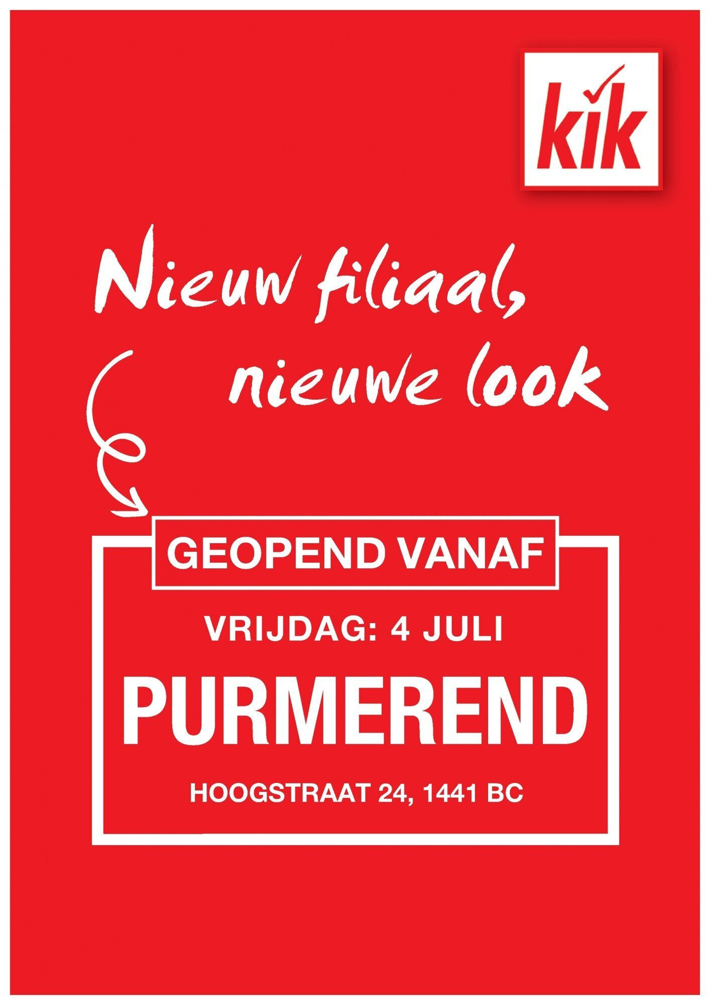 KiK shop Geopend folder Purmerend geldig vanaf 30-06-2025 - Paginanummer 1