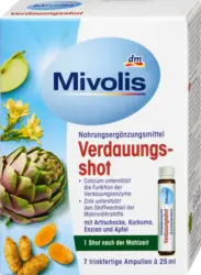 Mivolis Verdauungsshot 7 Stück à 25 ml