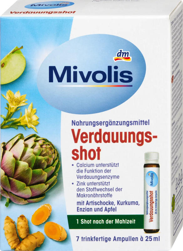 Mivolis Verdauungsshot 7 Stück à 25 ml