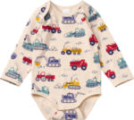 dm-drogerie markt ALANA Body Langarm Pro Climate mit Baustellenfahrzeug-Muster, beige, Gr. 74/80 - bis 30.09.2025