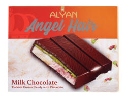 ALYAN ANGEL HAIR Млечен шоколад с пишмание и шамфъстък