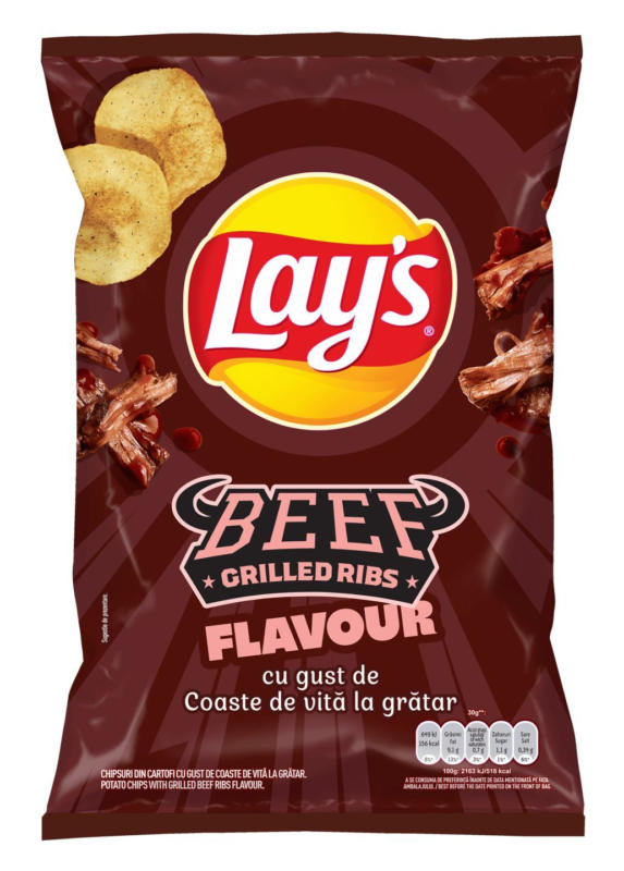 Lays Kартофен чипс GrilledBeefRibs