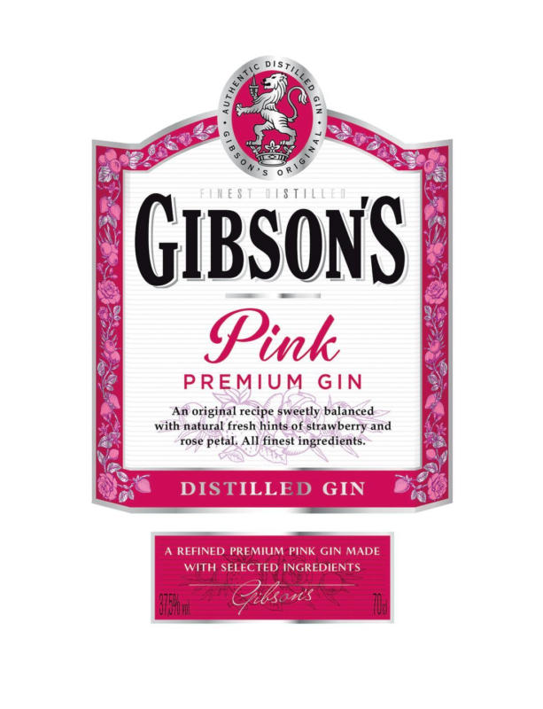 Gibsons London Джин розов 37,5 %
