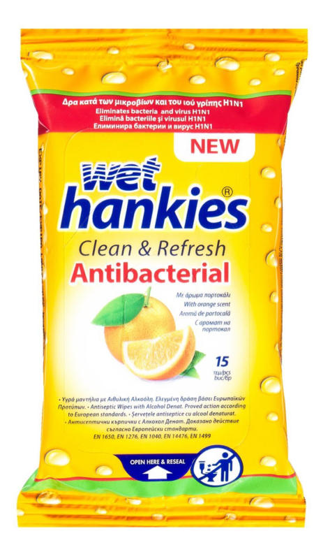Wet Hankies Мокри кърпички различни видове