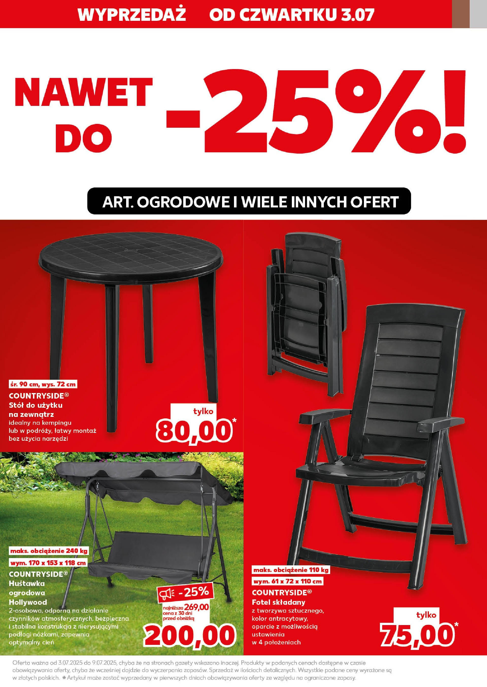 Kaufland gazetka - Mega okazje od 03.07.2025 - od jutra PDF | Strona: 5 | Produkty: Fotel, Stół