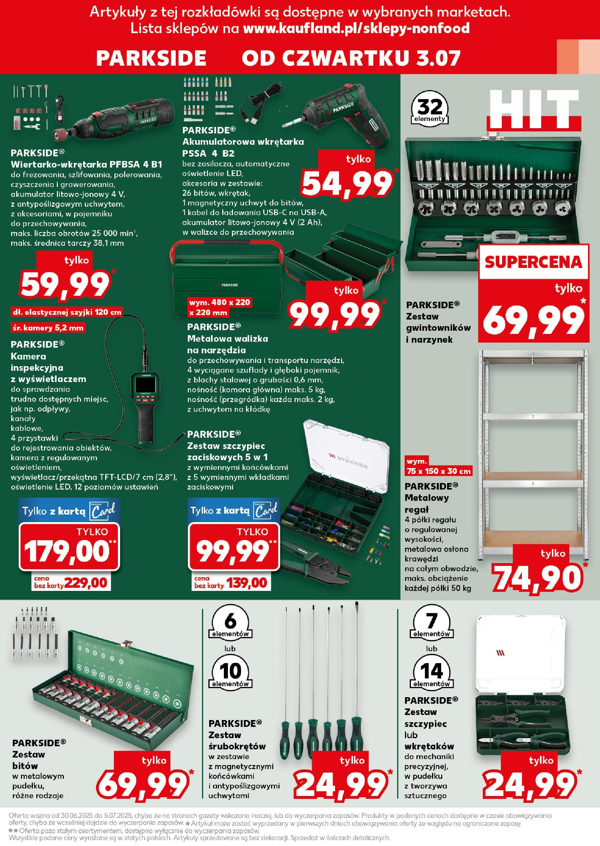 Kaufland gazetka - Mega okazje od 03.07.2025 - od jutra PDF | Strona: 15 | Produkty: Kabel, Walizka, Zestaw śrubokrętów, Regał
