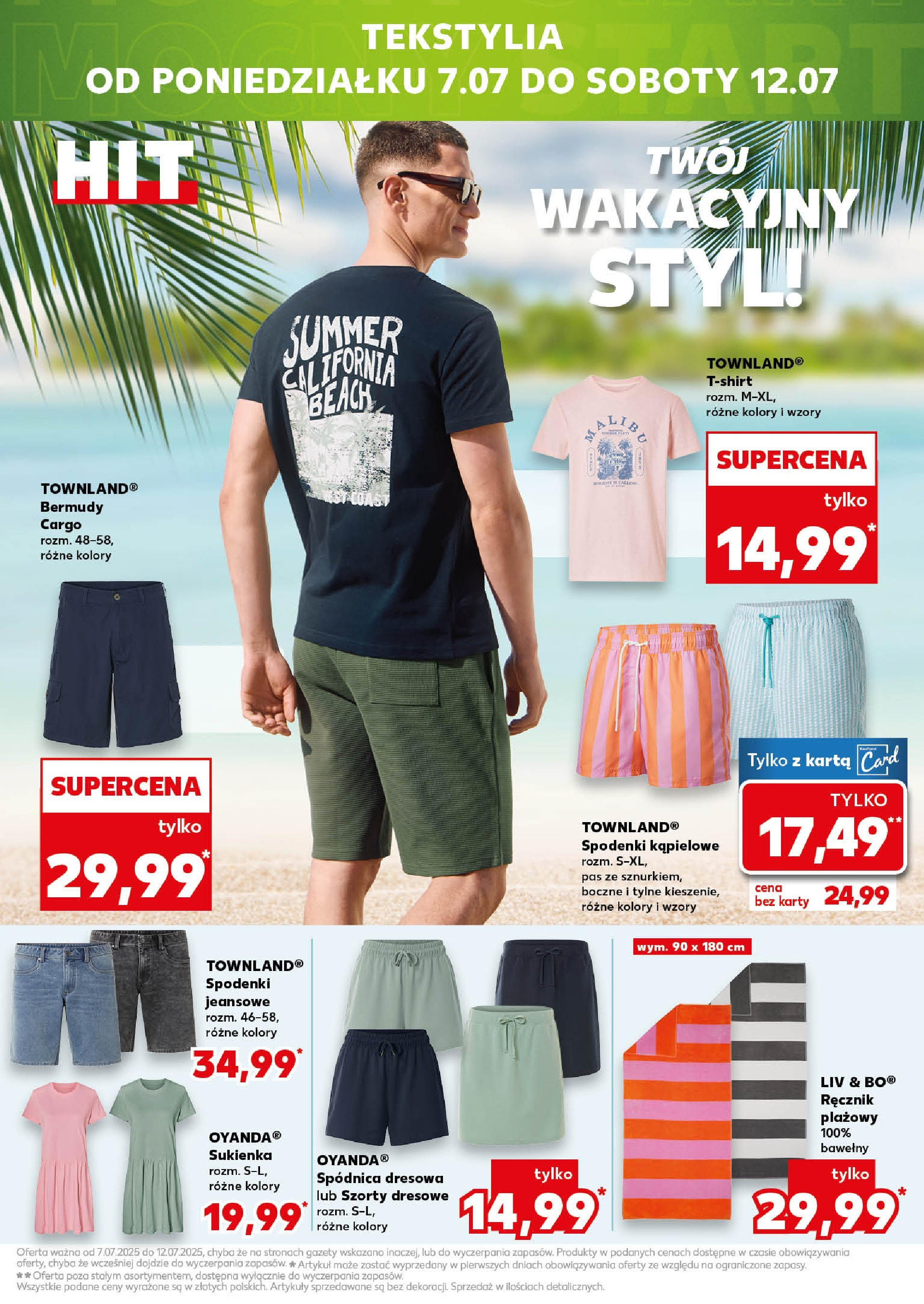 Kaufland gazetka - Mega okazje od 03.07.2025 - od jutra PDF | Strona: 17 | Produkty: Karta, Spodenki, Sukienka, Tekstylia