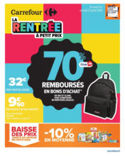 LA RENTRÉE À PETIT PRIX