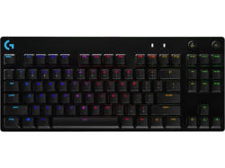 LOGITECH G pro Lightsync Kabelgebundene RGB mechanische Gaming Tastatur mit GX Blue Switches (Clicky), RGB, DEU (Qwertz), Schwarz