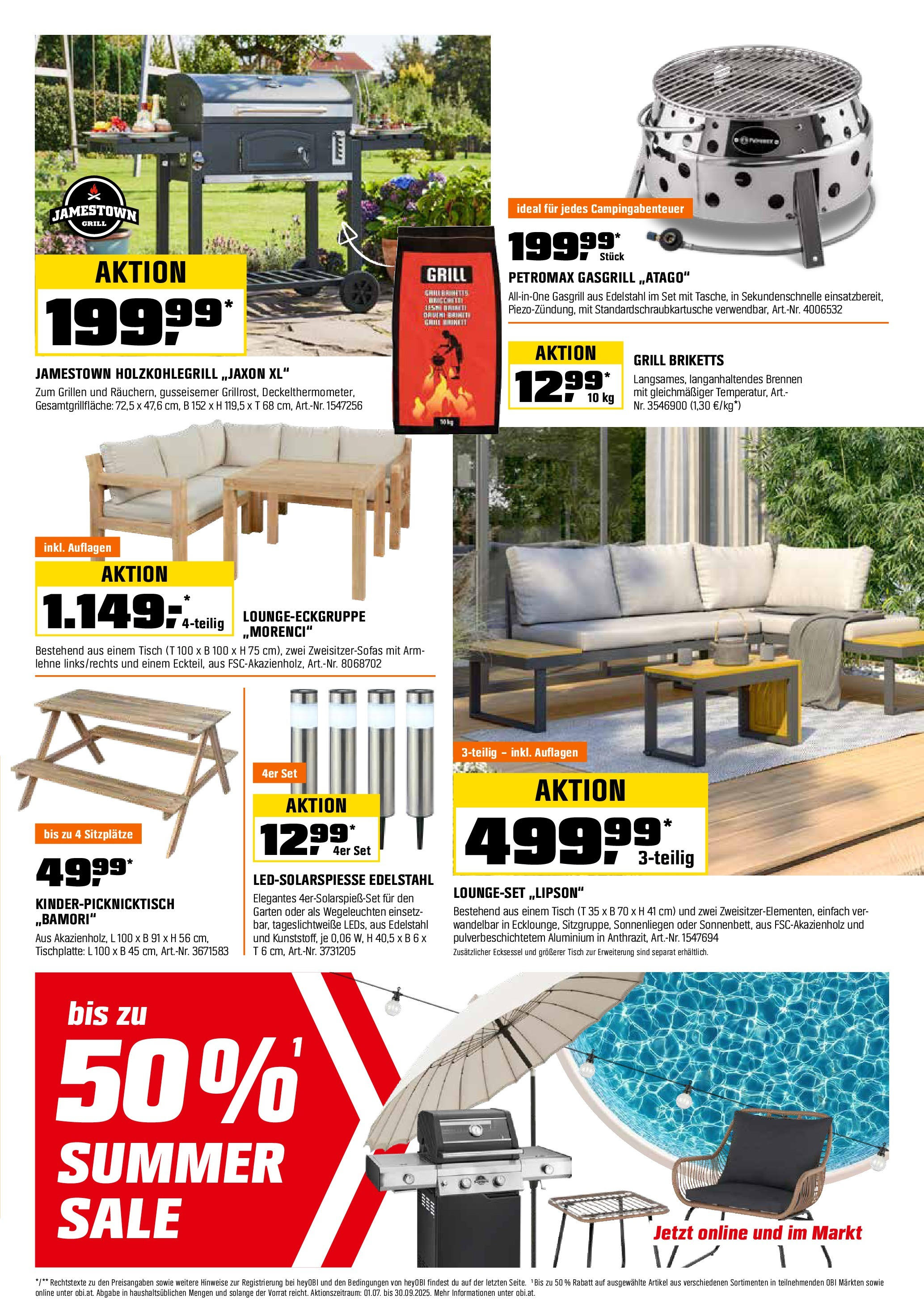 OBI Flugblatt von 01.07.2025 - Aktuelle Angebote | Seite: 9