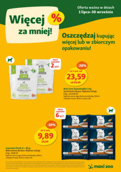 Pogląd oferty "Maxi Zoo Gazetka - Więcej za mniej" - ważna od 01.07.2025