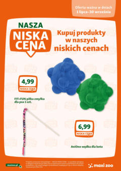 Pogląd oferty "Maxi Zoo Gazetka - Nasza niska cena" - ważna od 01.07.2025