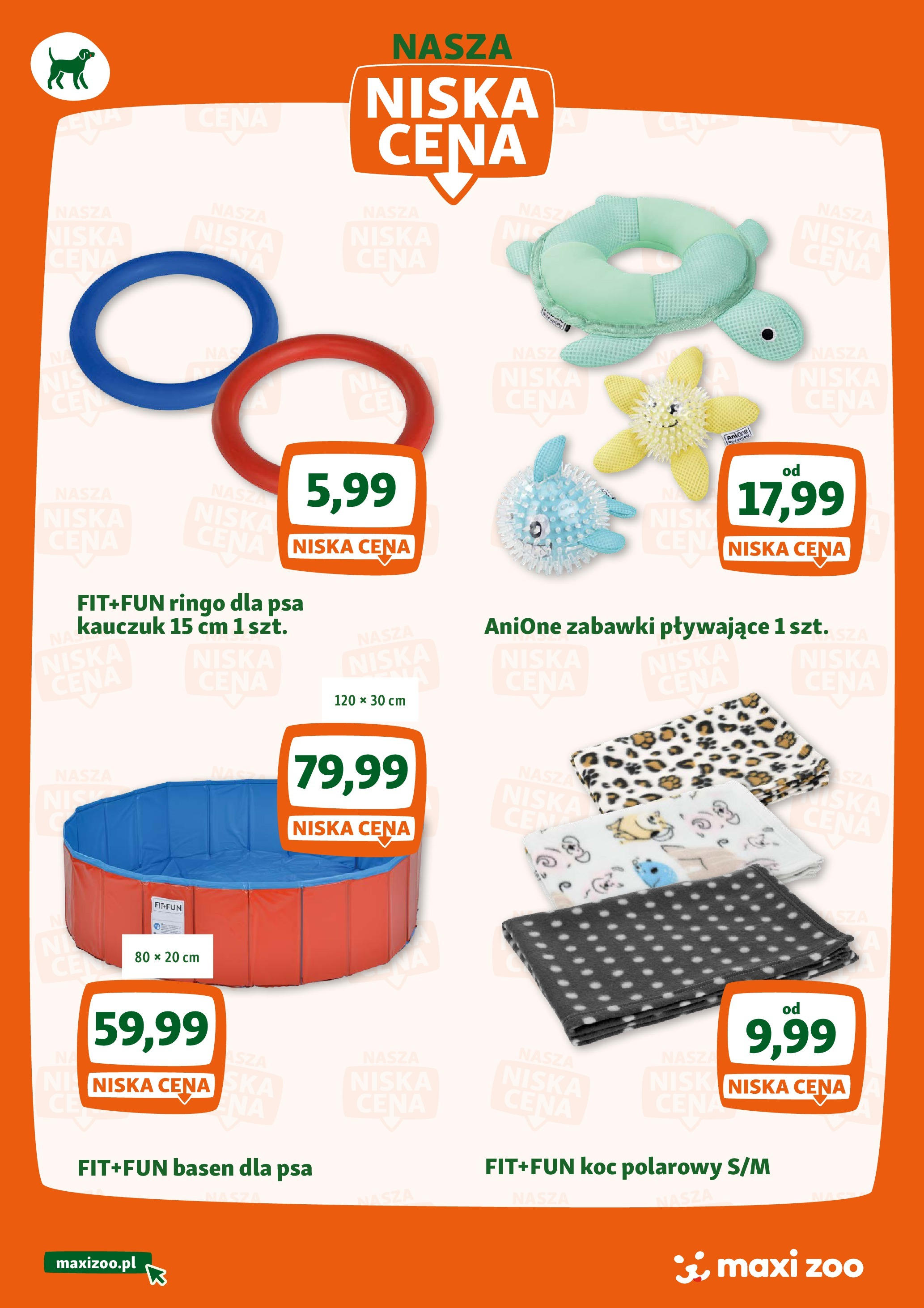 Maxi Zoo Gazetka - Nasza niska cena od (01.07.2025 - 30.09.2025) | Strona: 3 | Produkty: Koc, Basen