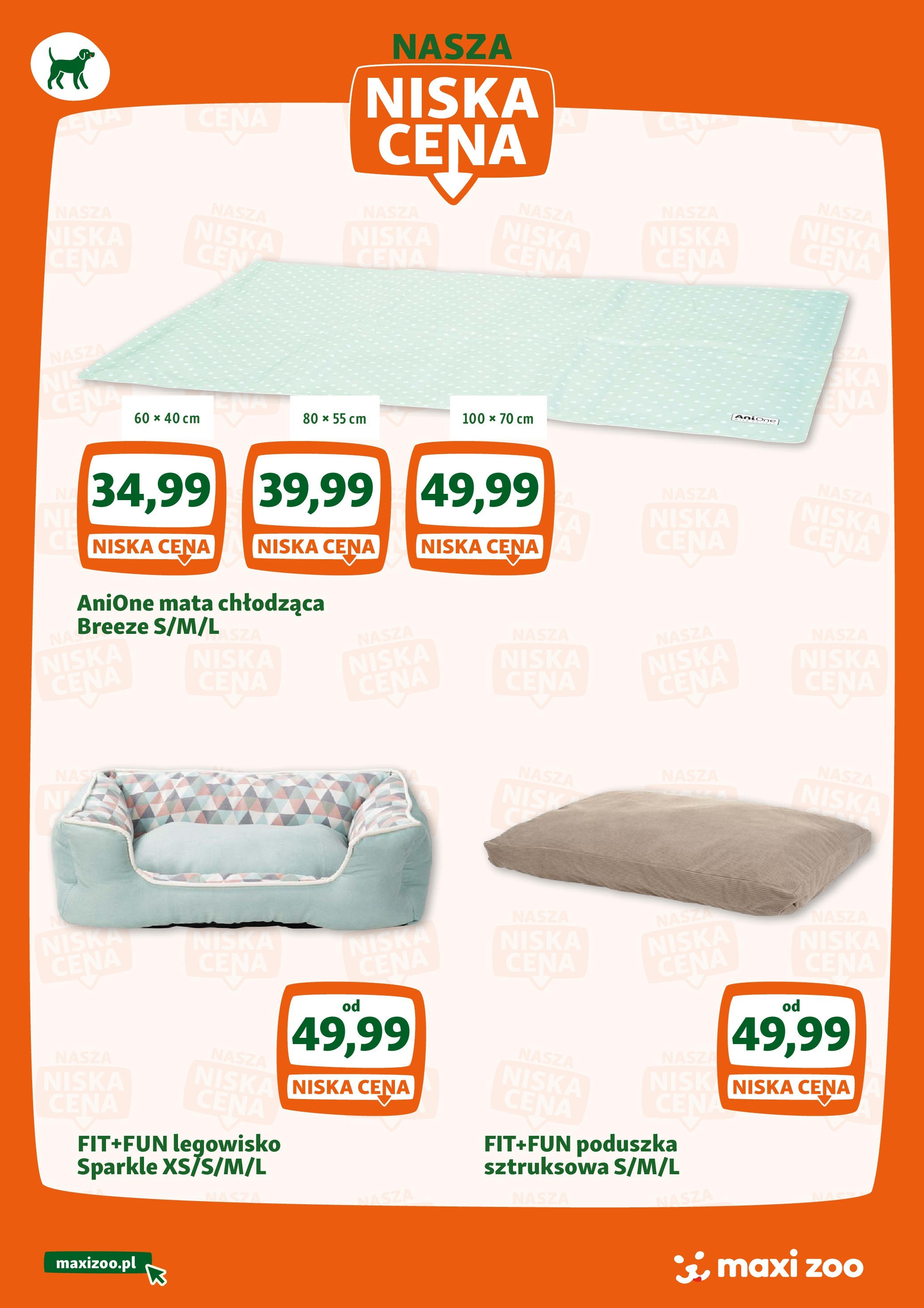 Maxi Zoo Gazetka - Nasza niska cena od (01.07.2025 - 30.09.2025) | Strona: 4 | Produkty: Poduszka