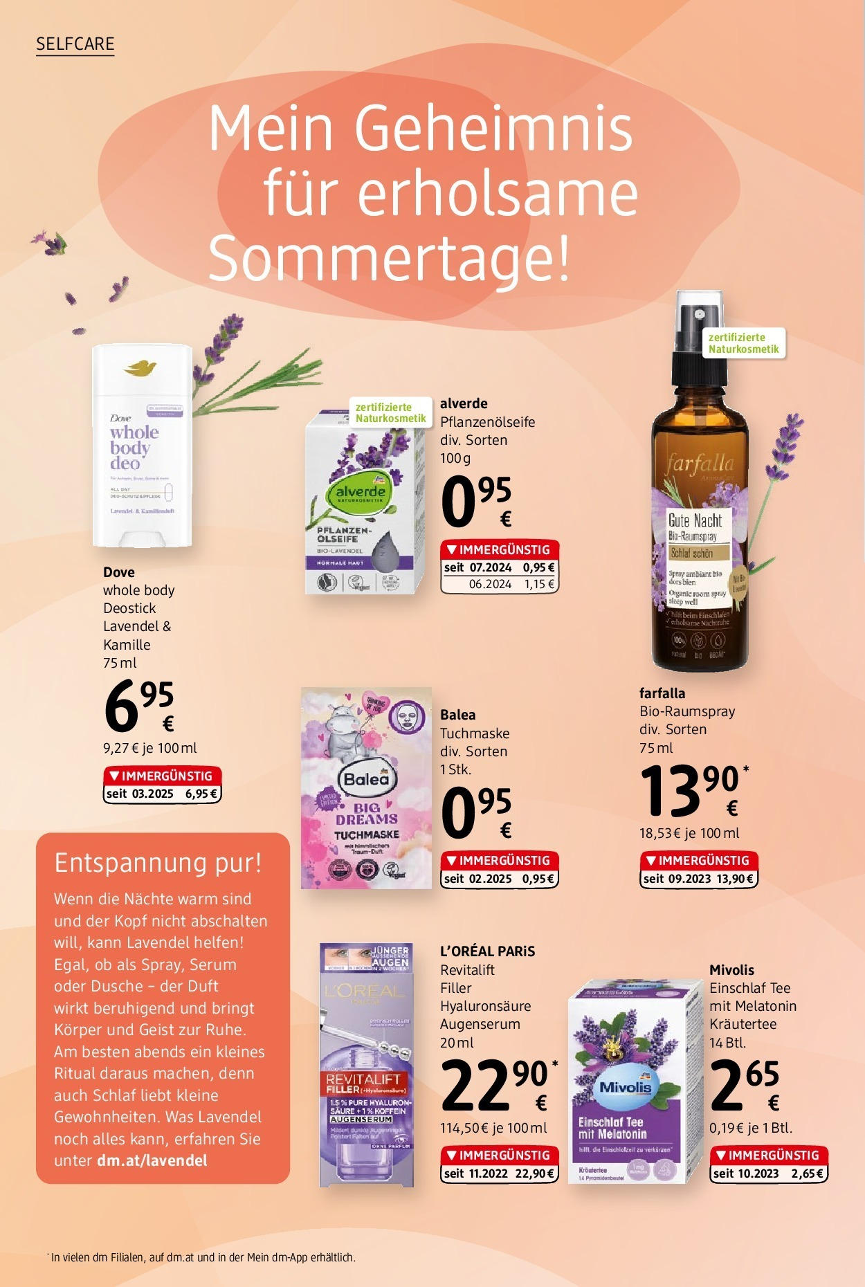 dm drogerie markt - dm: Journal Juli 2025 von 09.07.2025 - Aktuelle Angebote | Seite: 4 | Produkte: Dusche, Parfüm, Duft, Tee